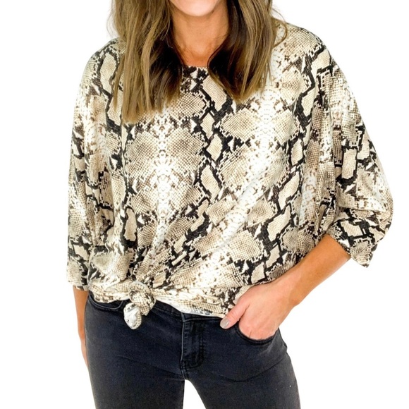 Snake scale print top - Picture 2 of 3